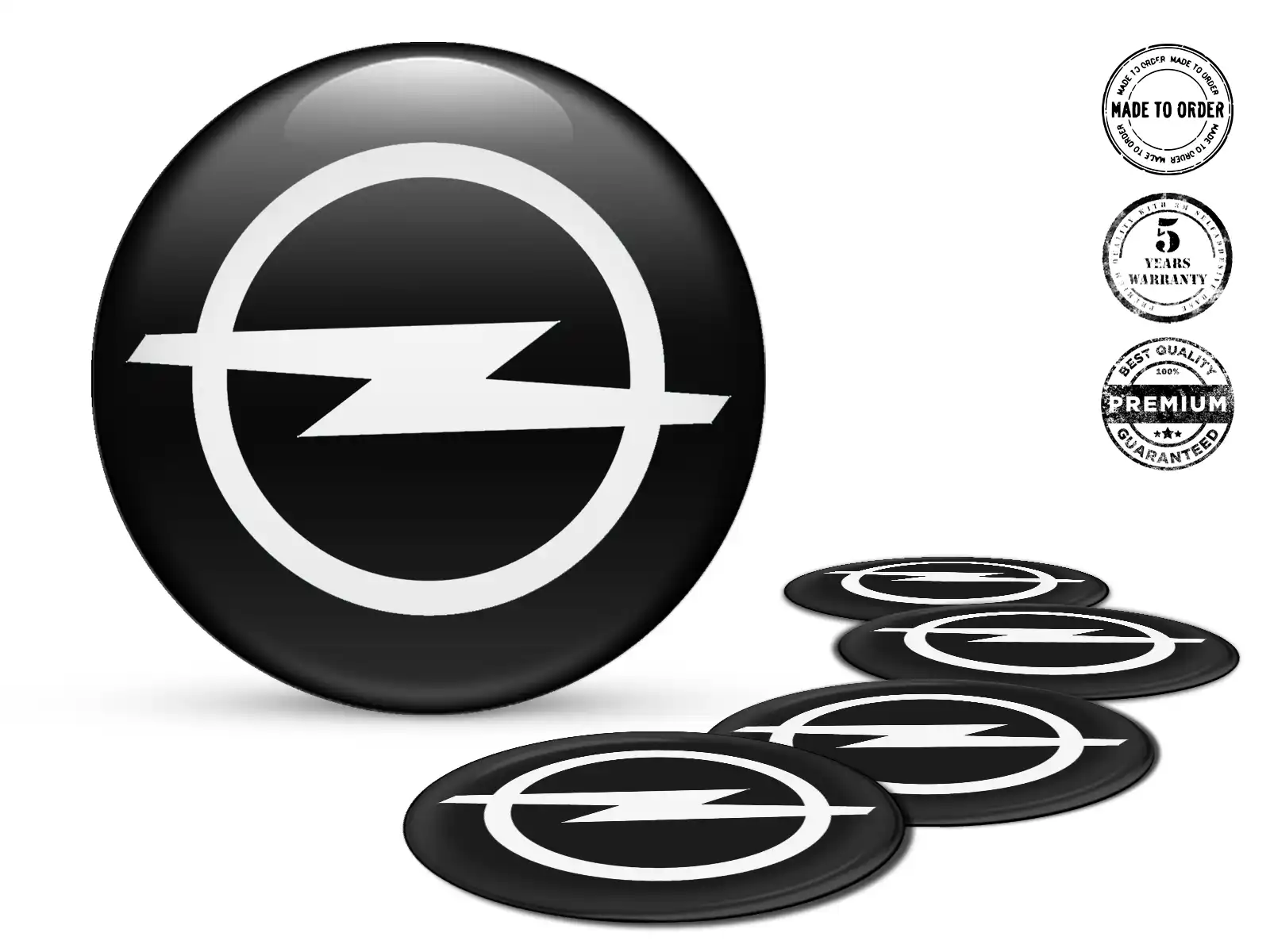 Opel Décalques Bombés Personnalisés Logos Résine pour Roues
